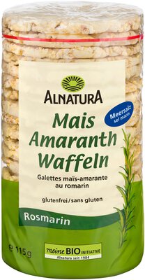 Mais-Amaranth-Waffeln Rosmarin 
