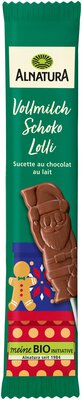 Weihnachtsmann-Vollmilch-Schoko-Lolli 