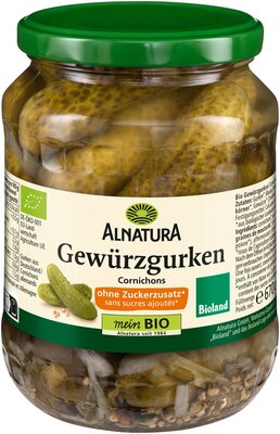 Gewürzgurken ohne Zuckerzusatz