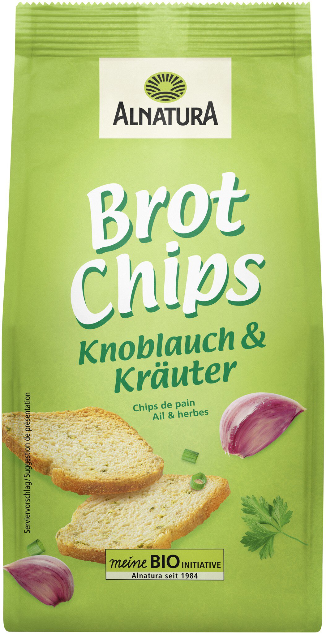 Brotchips Knoblauch &amp; Kräuter (100 g) in Bio-Qualität von Alnatura