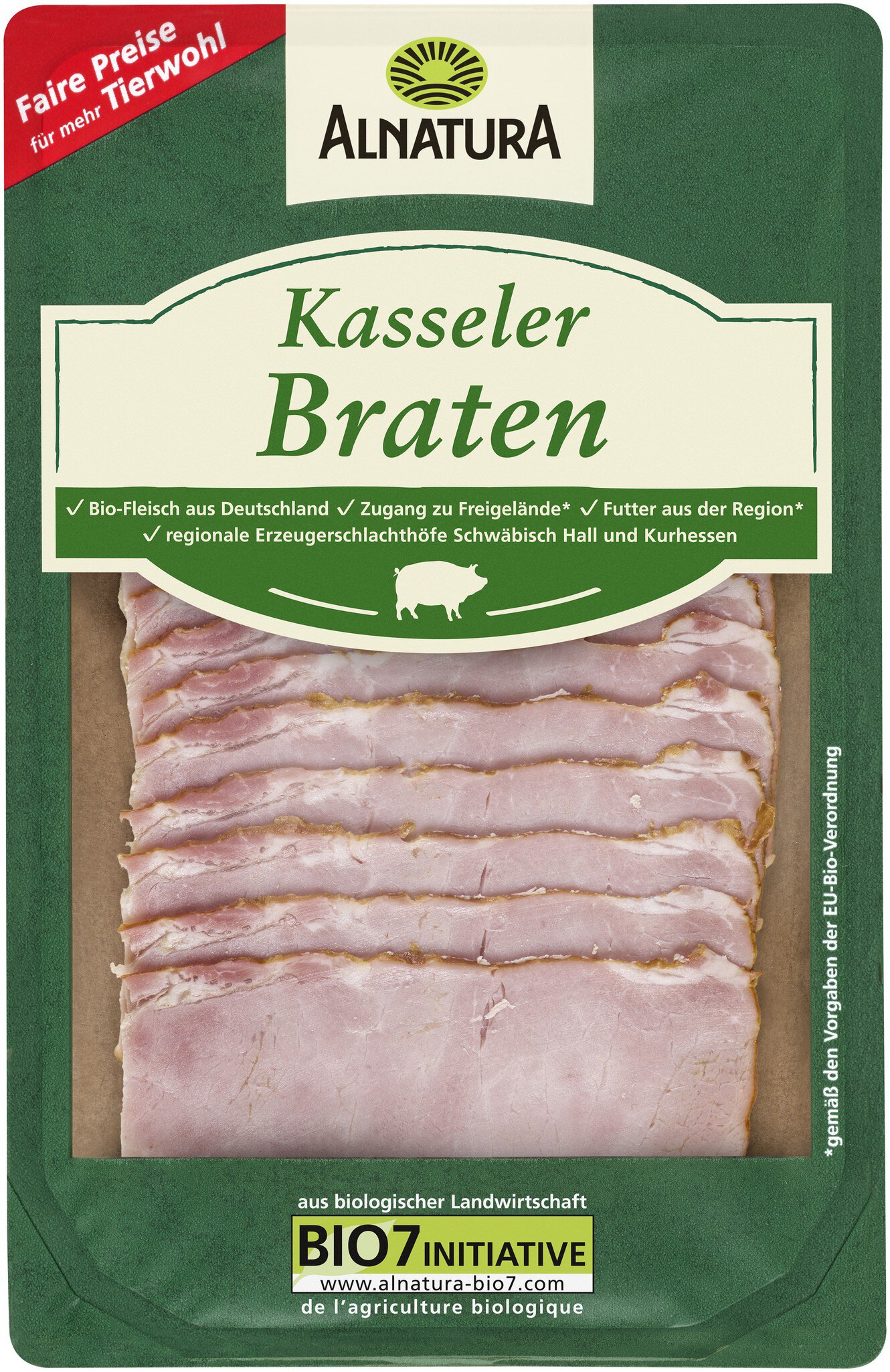 Kasseler Braten, (80 g), in Bio-Qualität von (Alnatura)