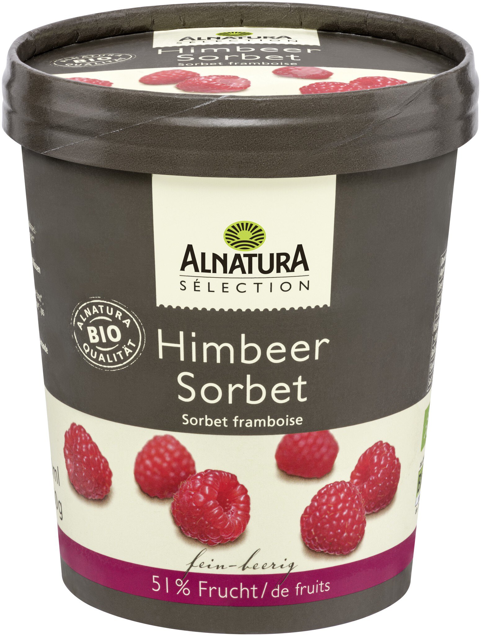 Himbeer-Sorbet (TK) (500 ml) in Bio-Qualität von Alnatura Sélection