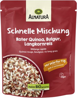 Schnelle Mischung Roter Quinoa, Bulgur, Langkornreis