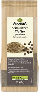 Schwarzer Pfeffer gemahlen