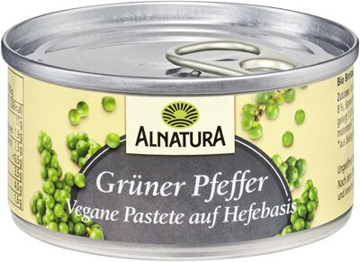 Grüner-Pfeffer  - vegane Pastete auf Hefebasis 