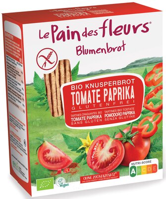 Knusperbrot Tomate und Paprika 