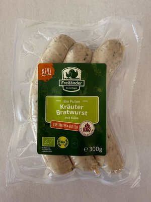 Kräuterbratwurst mit Käse 