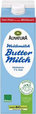 Weidemilch-Buttermilch