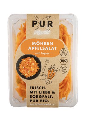 Möhren-Apfelsalat mit Ingwer 