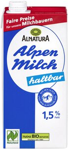 Haltbare Alpenmilch 1,5% 