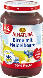 Birne mit Heidelbeere 