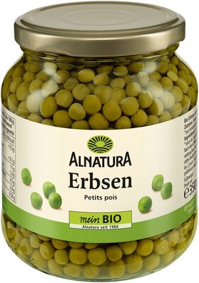 Erbsen extrafein (Glas)