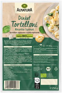 Dinkel-Tortelloni Ricotta Spinat