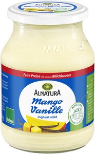Mango-Vanille-Joghurt aus Weidemilch