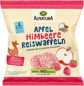 Apfel-Himbeere-Reiswaffeln 