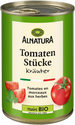 Tomatenstücke mit Kräutern 