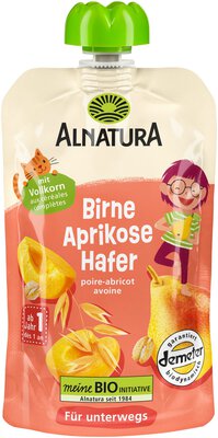 Quetschbeutel Birne-Aprikose-Hafer