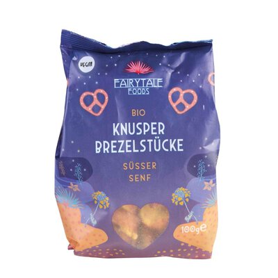 Knusper Brezelstücke süßer Senf