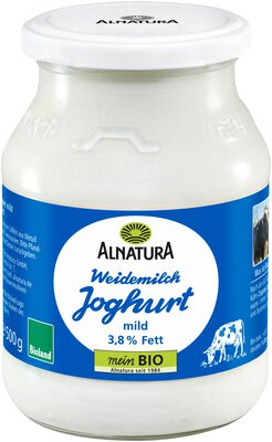 Weidemilch-Joghurt 3,7 % Fett im Mehrwegglas