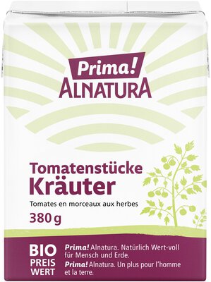 Tomatenstücke Kräuter
