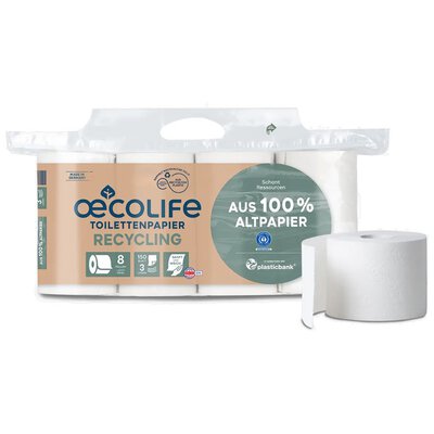 Toilettenpapier 8x150 Bl. 3-lagig