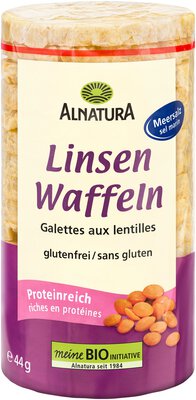 Linsenwaffeln mit Meersalz