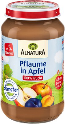 Pflaume in Apfel