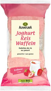Joghurt-Reiswaffeln Erdbeer