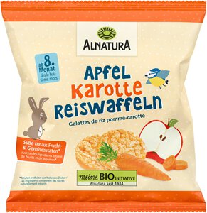 Apfel-Karotte-Reiswaffeln