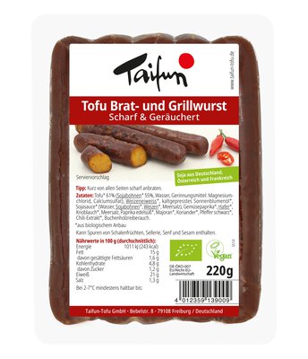 Tofu Bratwurst Scharf & Geräuchert