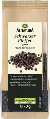 Schwarzer Pfeffer ganz