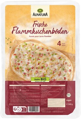 Frische Flammkuchenböden