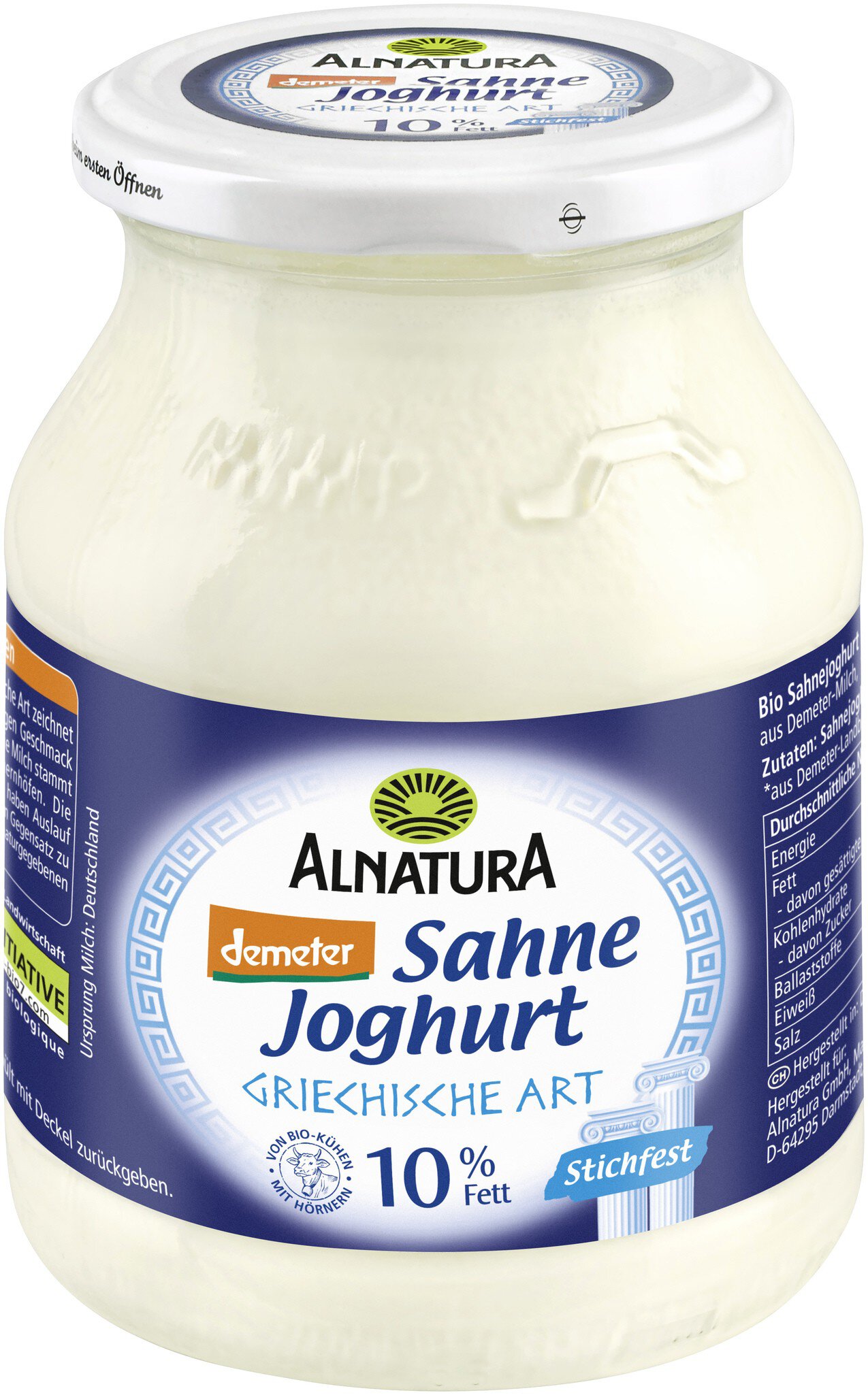 Sahnejoghurt Griechische Art (480 g) in BioQualität von Alnatura
