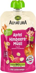 Quetschbeutel Apfel-Himbeere-Müsli