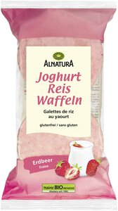 Joghurt-Reiswaffeln Erdbeer