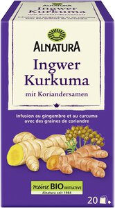 Ingwer-Kurkuma-Tee mit Koriandersamen