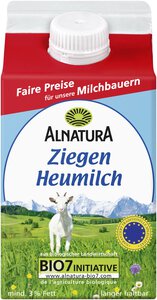 Frische Ziegenheumilch