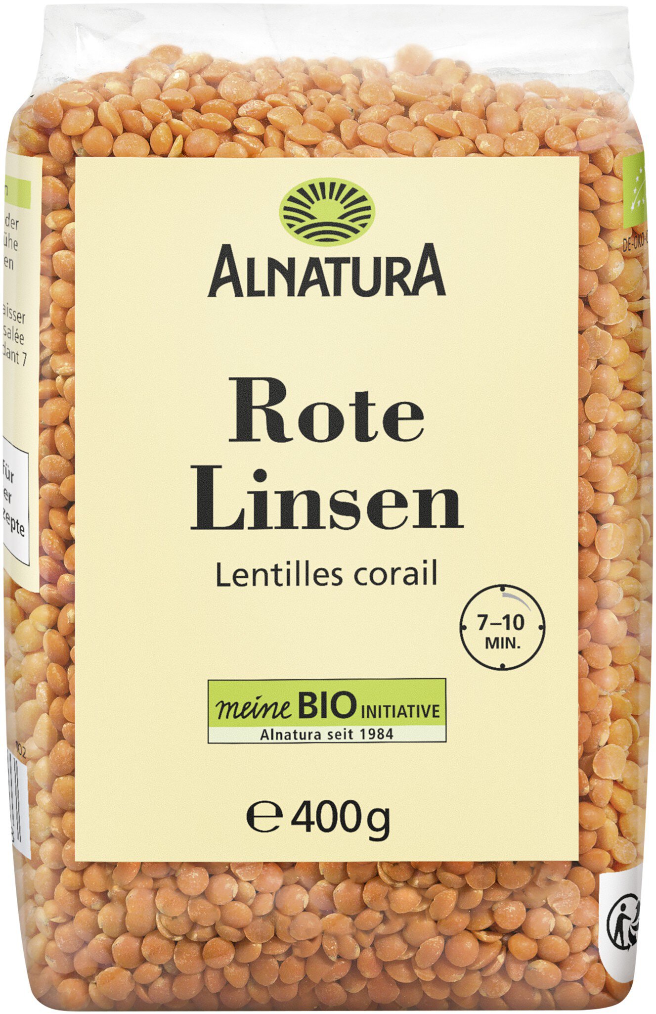 Rote Linsen (400 g) in Bio-Qualitt von Alnatura