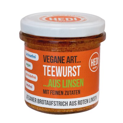 Vegane Art Teewurst aus Linsen