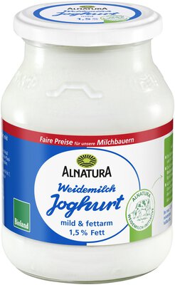 Fettarmer Joghurt mild 1,5 % Fett (im Mehrwegglas)