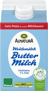 Weidemilch-Buttermilch 