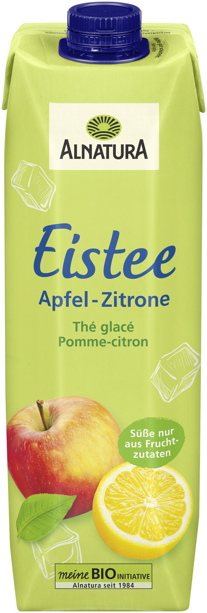 Eistee Grüner Tee Apfel-Zitrone (1 l) in Bio-Qualität von Alnatura
